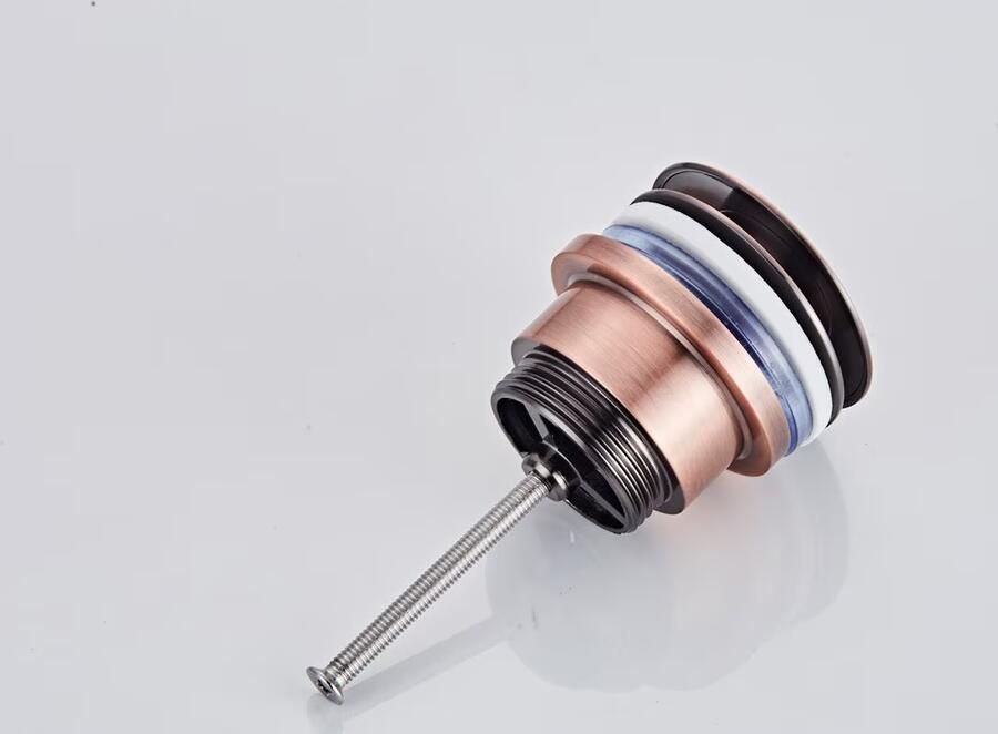 SaniClear Afvoerplug Copper | 5 4" | Click waste | Messing | Rond | Geborsteld koper - Foto 2