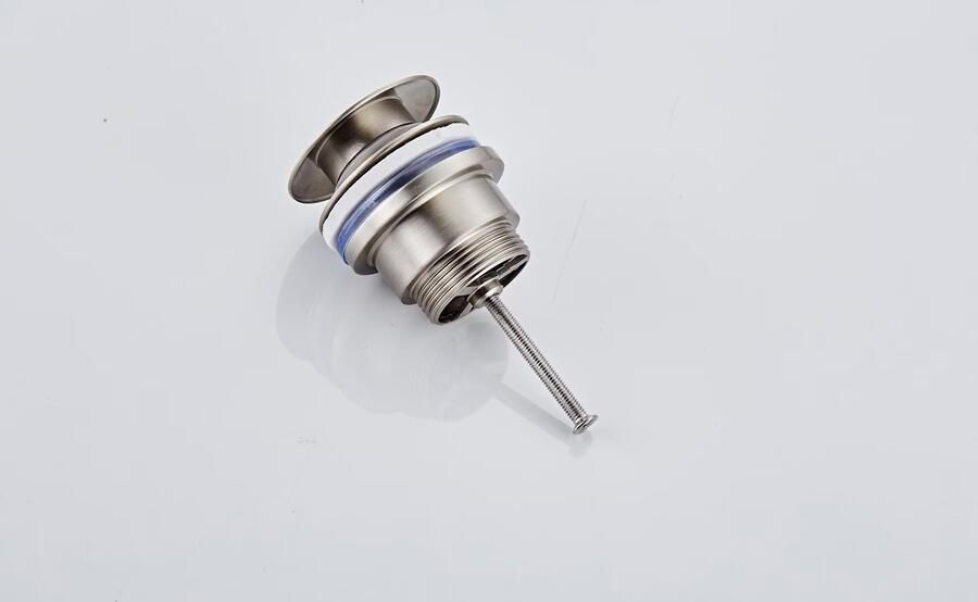 SaniClear Afvoerplug Inox | 5 4" | Click waste | RVS-304 | Rond | RVS look