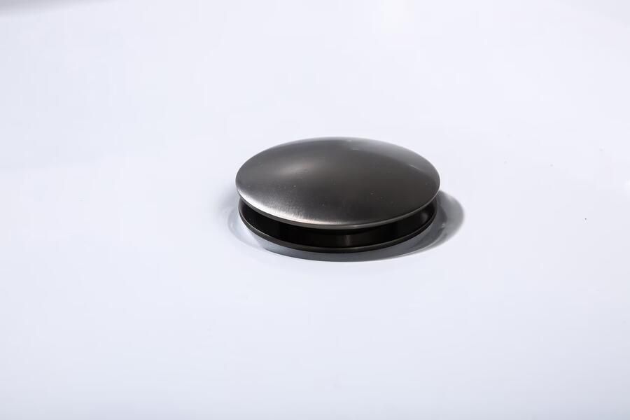 SaniClear Afvoerplug Iron | 5 4" | Click waste | Messing | Rond | Verouderd ijzer gunmetal - Foto 2