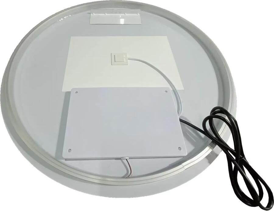 SaniClear Badkamerspiegel Circle | 60x60 cm | Set van 2 | Indirecte verlichting | Touch button | Met spiegelverwarming