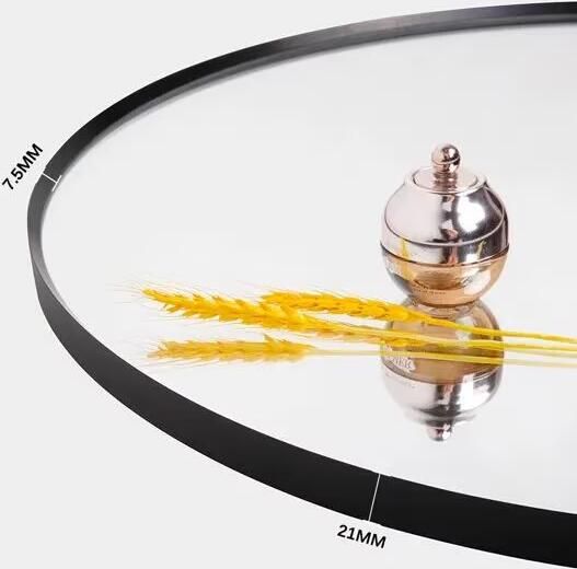 SaniClear Badkamerspiegel Circle Black | 60x60 cm | Set van 2 | Indirecte verlichting | Touch button | Met spiegelverwarming | Mat zwart - Foto 2