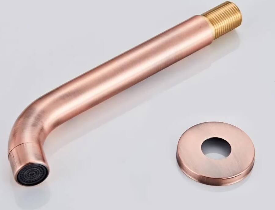 SaniClear Badkraan Copper | Inbouw | Thermostaatkraan | Incl.Inbouwdeel | 2-weg | Rond | Geborsteld koper