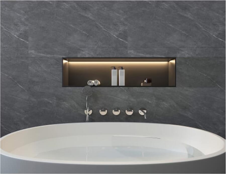 SaniClear Badkraan Plus | Vrijstaand | Thermostaatkraan | Incl.Inbouwdeel | 2-weg | Rond | Chroom