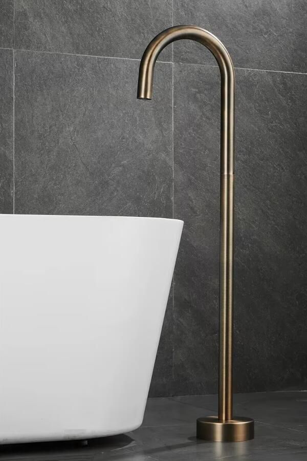 SaniClear Badkraan set Plus | Inbouw | Thermostaatkraan | Incl.Inbouwdeel | Verouderd messing - Foto 2