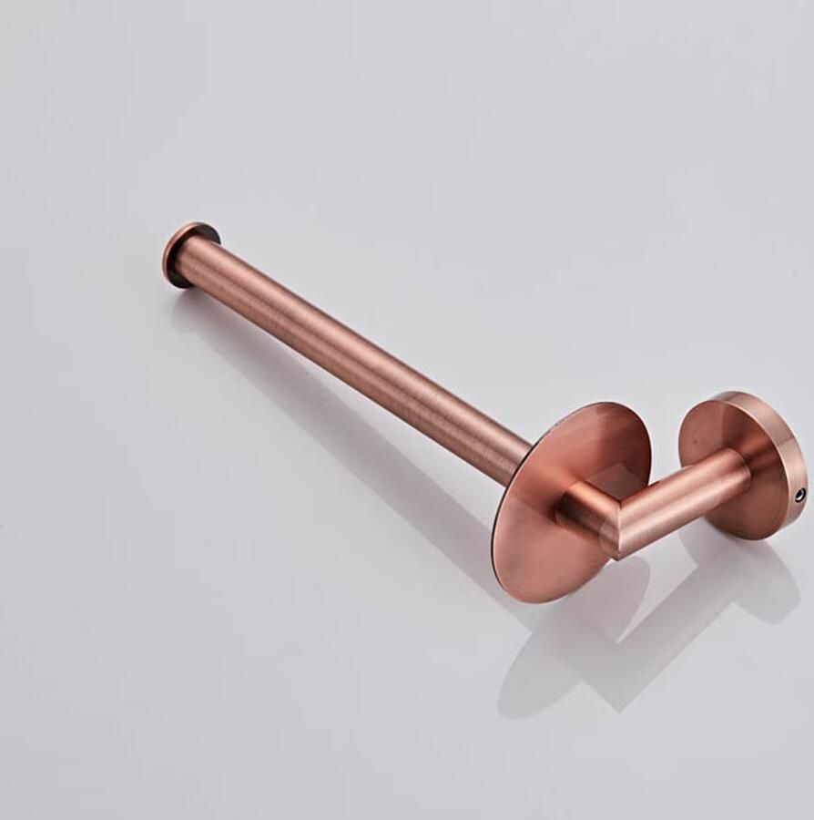 SaniClear Copper dubbele reserverol houder geborsteld koper