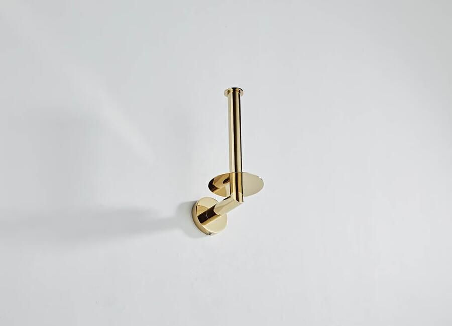 SaniClear Dorado dubbele reserverol houder goud glans - Foto 3