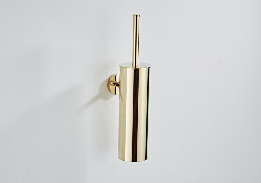 SaniClear Dorado toilet accessoire set incl toiletborstel rolhouder en haak goud glans - Foto 3