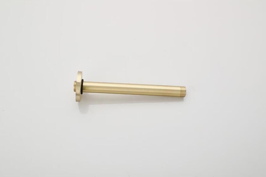 SaniClear Douchearm Brass | 20 cm | Plafond montage | Messing | Rond | Geborsteld messing