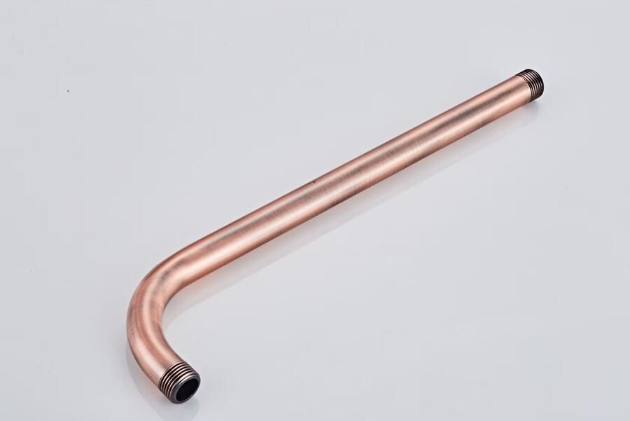 SaniClear Douchearm Copper | 35 cm | Wandmontage | Messing | Rond | Geborsteld Koper - Foto 2