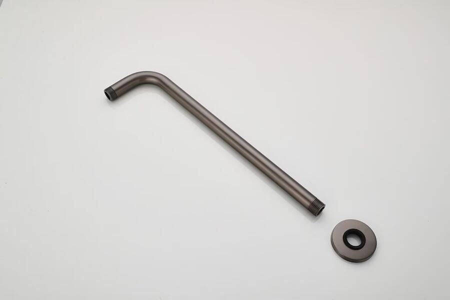 SaniClear Douchearm Iron | 35 cm | Wandmontage | Messing | Rond | Verouderd ijzer gunmetal