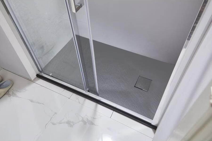 SaniClear Douchebak Naxos | 120x80 cm | SMC | Excl.Afvoer | Rechthoekig | Grijs - Foto 2