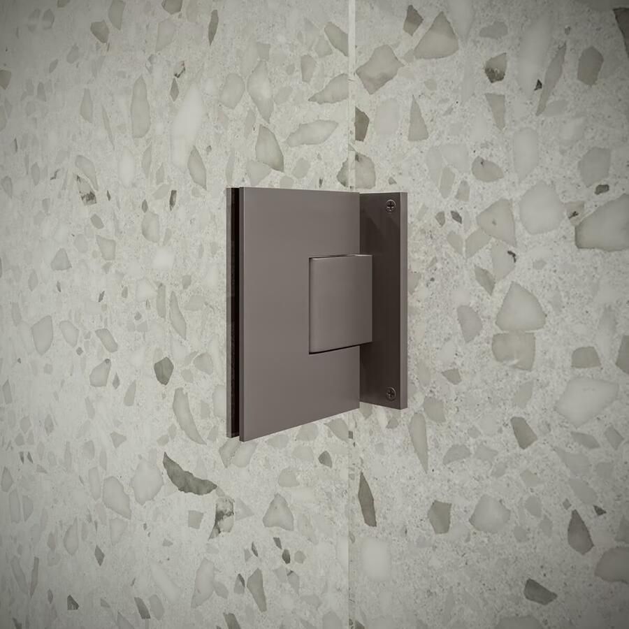 SaniClear Douchedeur Modern | 90x200 cm | Helder glas | Verouderd ijzer gunmetal beslag