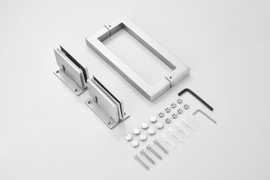 SaniClear Douchecabine Modern Exclusive | Anti-kalk | 120x80x200 cm | 1 Draaideur | Rookglas | Rvs - Foto 2