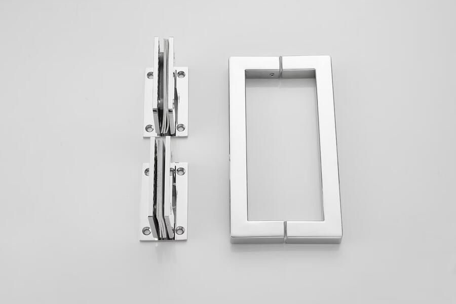 SaniClear Douchecabine Modern Talpa | Anti-kalk | 100x90x200 cm | 1 Draaideur | Rookglas | Chroom - Foto 3