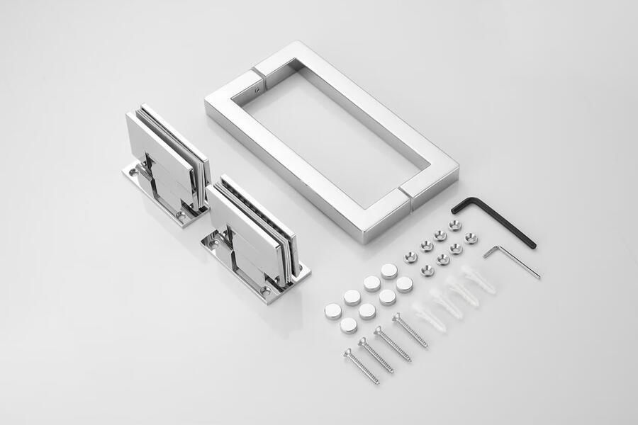 SaniClear Douchecabine Modern Talpa | Anti-kalk | 80x70x200 cm | 1 Draaideur | Rookglas | Chroom - Foto 3