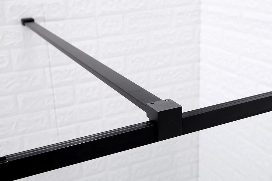 SaniClear Douchecabine Nero | 80x100x200 cm | 1 Draaideur | Mat zwart - Foto 3