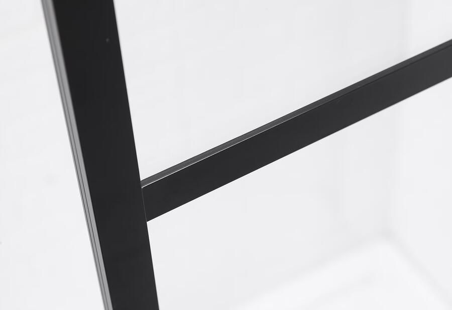 SaniClear Douchecabine Nero | 80x80x200 cm | 1 Draaideur | Mat zwart