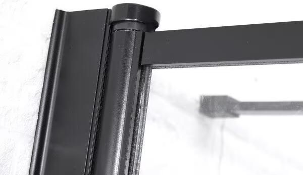 SaniClear Douchecabine Nero | 90x90x200 cm | 1 Draaideur | Mat zwart