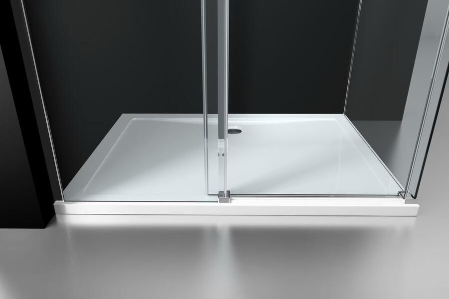 SaniClear Douchecabine Supreme | 100x90x200 cm | 1 Schuifdeur | Chroom - Foto 2