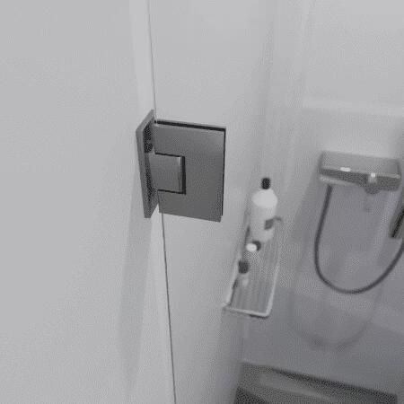 SaniClear Douchedeur Modern | 80x200 cm | Helder glas | Rvs look beslag