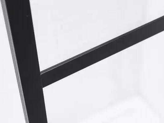 SaniClear Douchedeur Nero | 80x200 cm | Helder glas | Mat zwart beslag