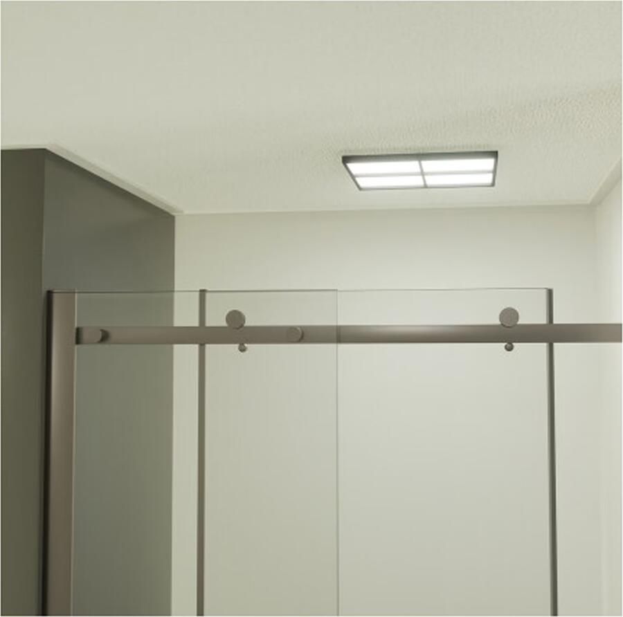 SaniClear Douchedeur Supreme | 110-120x200 cm | 1 Schuifdeur | Helder glas | Rvs look beslag - Foto 2