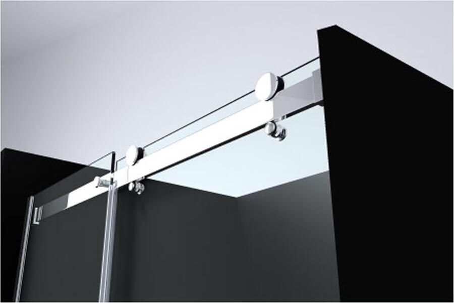 SaniClear Douchedeur Supreme | 90-100x200 cm | Helder glas | Chroom beslag