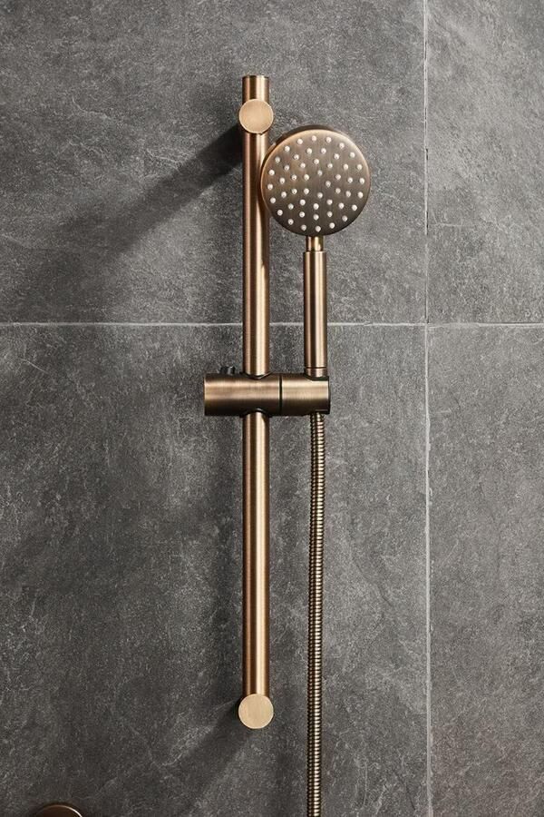 SaniClear Doucheslang Antique | 150 cm | Messing | Geribbeld | Verouderd messing - Foto 3