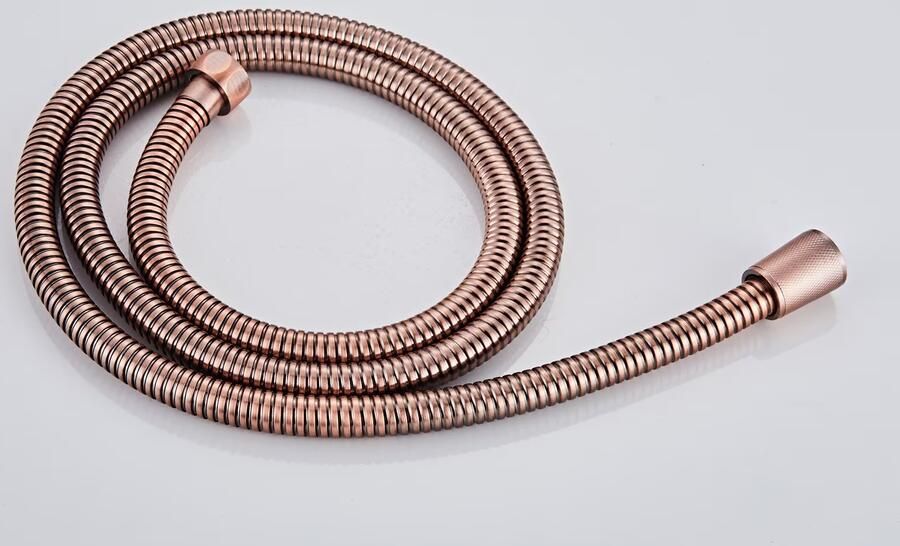 SaniClear Doucheslang Copper | 150 cm | Messing | Geribbeld | Geborsteld koper - Foto 2