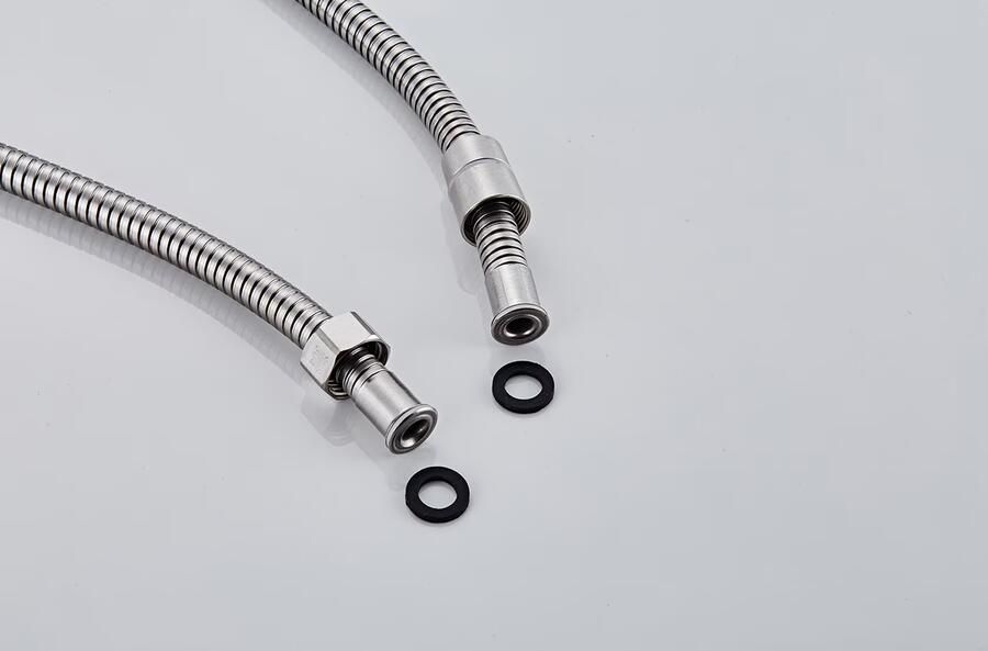 SaniClear Doucheslang Exclusive | 150 cm | RVS | Geribbeld | RVS look