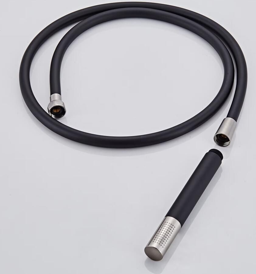 SaniClear Doucheslang Exlusive Pro | 150 cm | Messing | Glad | RVS look Zwart