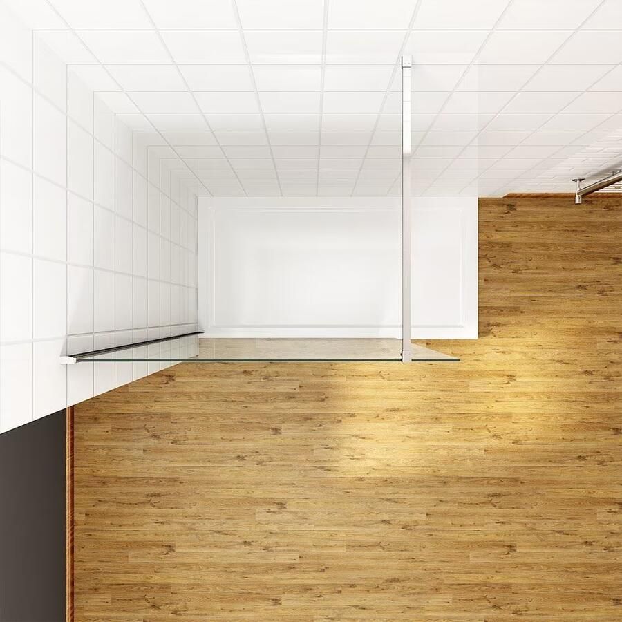 SaniClear Douchewand Redro | 120x200 cm | Helder glas | Chroom beslag - Foto 3