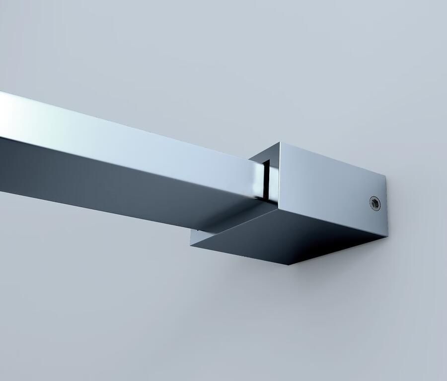 SaniClear Douchewand Redro | 120x200 cm | Helder glas | Chroom beslag