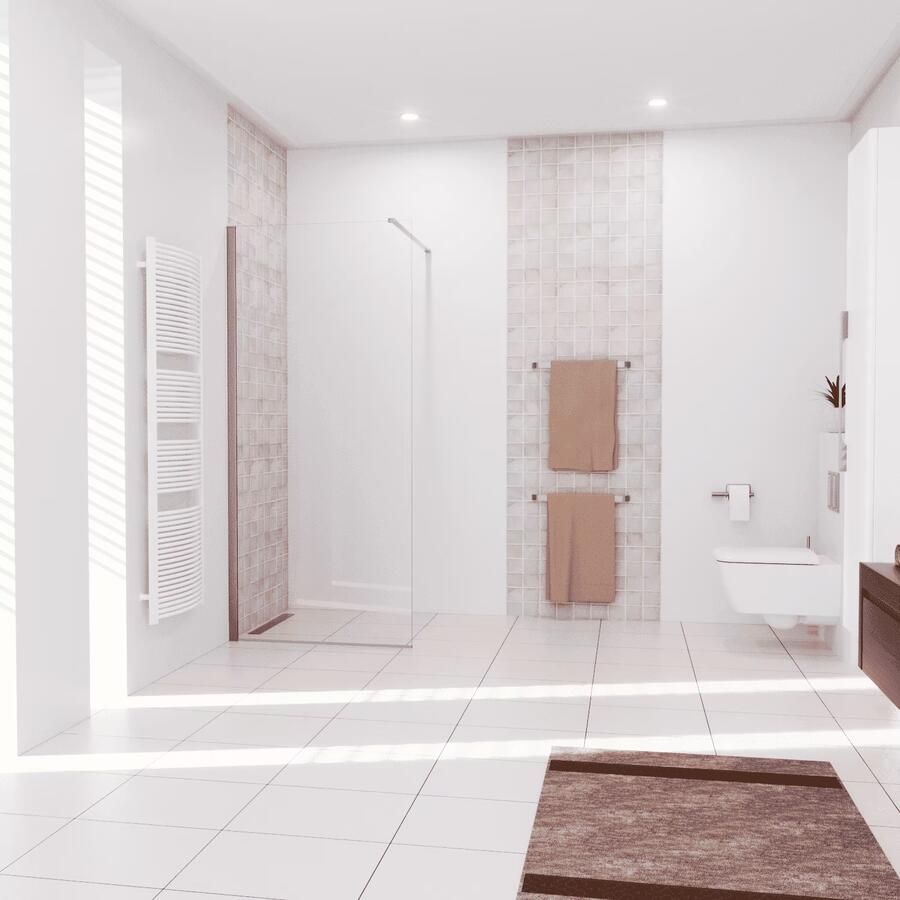 SaniClear Douchewand Redro | 90x200 cm | Helder glas | Rvs look beslag - Foto 3