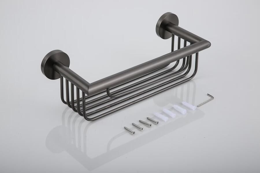 SaniClear Flaconhouder Iron | Wandmontage | 25x9x13 cm | Messing | Rechthoek | Ijzer verouderd ijzer gunmetal