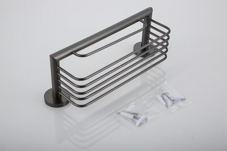 SaniClear Flaconhouder Iron | Wandmontage | 25x9x13 cm | Messing | Rechthoek | Ijzer verouderd ijzer gunmetal - Foto 2