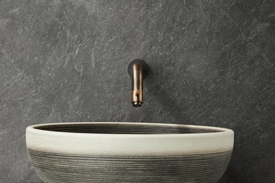 SaniClear Fonteinkraan Antique | Inbouw | Koudwater kraan | Excl.Inbouwdeel | Rond | Verouderd messing - Foto 3