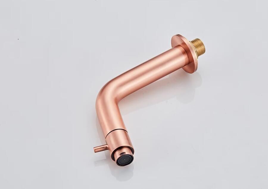 SaniClear Fonteinkraan Copper | Inbouw | Koudwater kraan | Excl.Inbouwdeel | Rond | Geborsteld koper