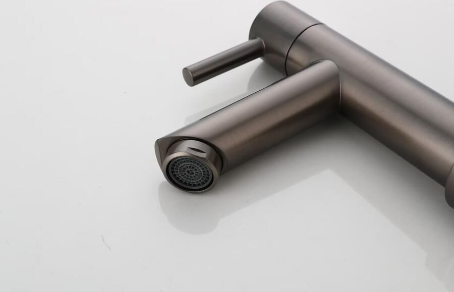 SaniClear Fonteinkraan Iron | Opbouw | Koudwater kraan | Standaard model | 1-hendel | Rond | Verouderd ijzer Gunmetal - Foto 2