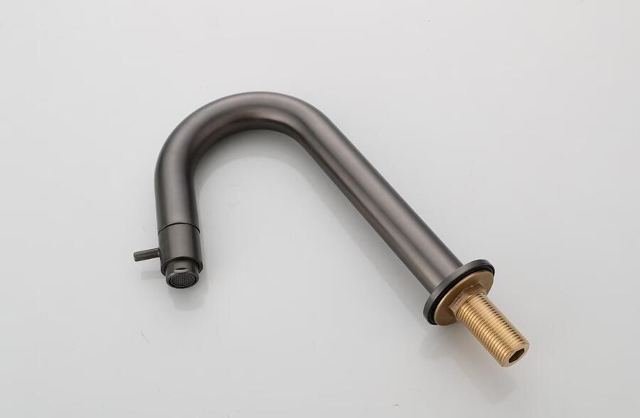 SaniClear Fonteinkraan Iron | Opbouw | Koudwater kraan | Standaard model | 1-knop | Rond | Verouderd ijzer Gunmetal - Foto 3