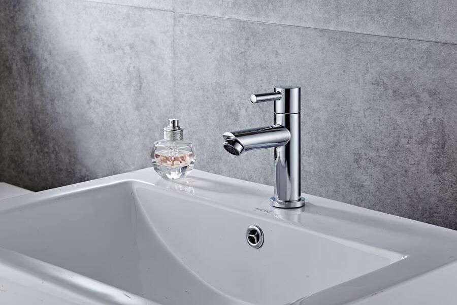 SaniClear Fonteinkraan Shine | Opbouw | Koudwater kraan | Standaard model | 1-hendel | Rond | Chroom - Foto 2