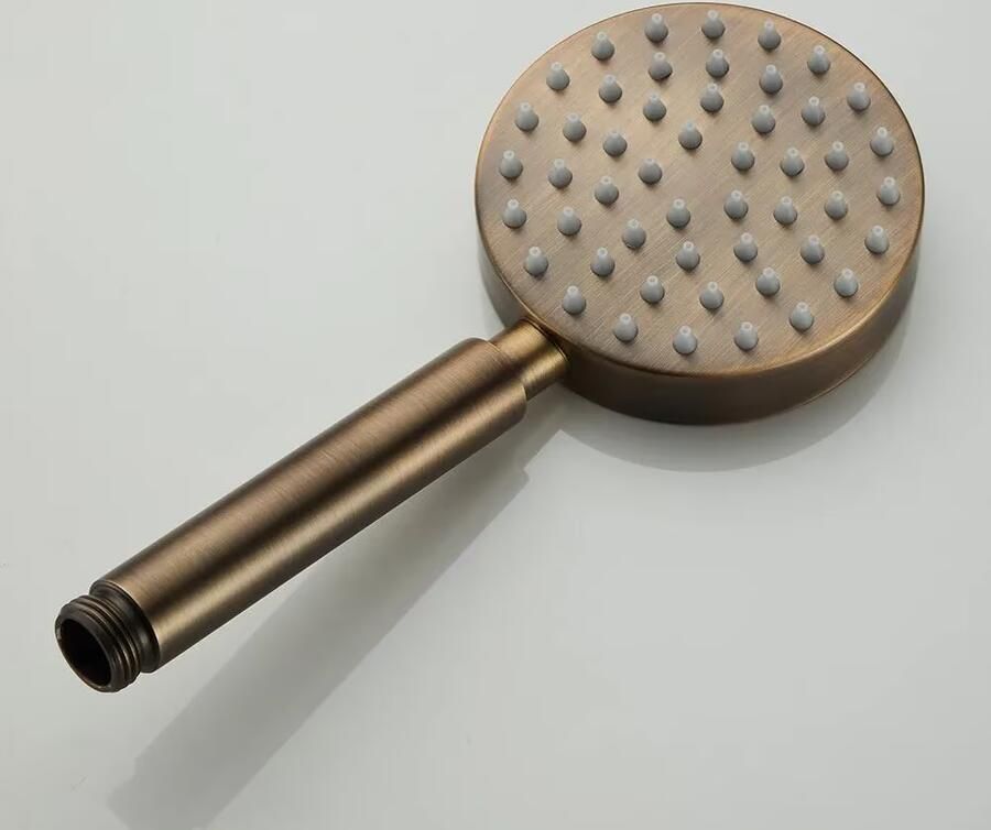 SaniClear Glijstang set Antique | 60 cm | Incl.Handdouche en Doucheslang | Verouderd messing - Foto 2