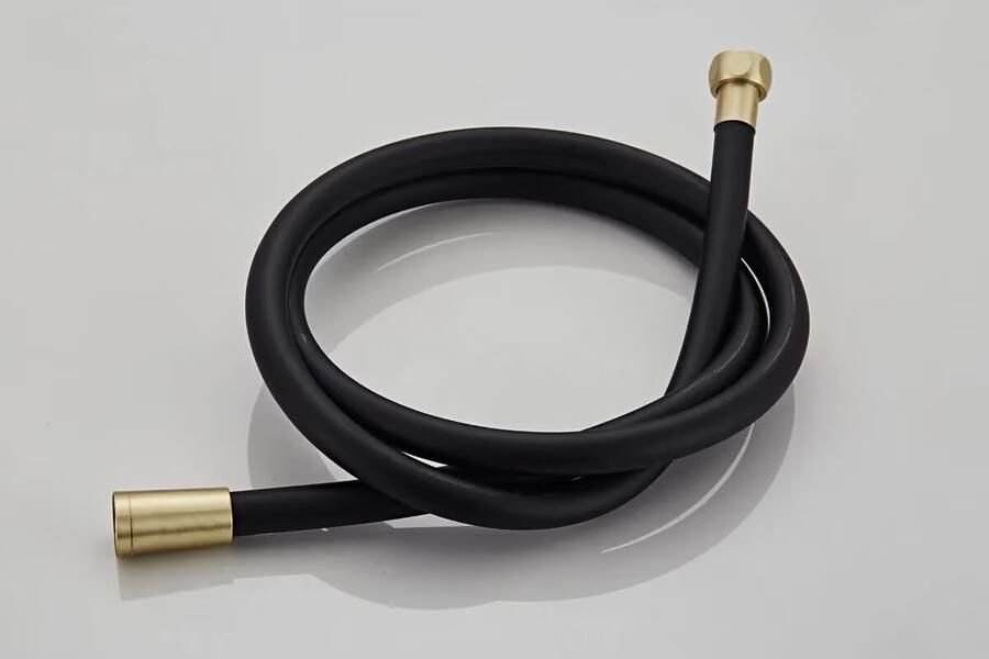 SaniClear Glijstang set Brass | 60 cm | Incl.Handdouche en Doucheslang | Geborsteld messing mat goud