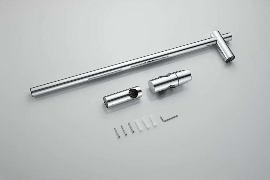 SaniClear Glijstang set Talpa | 60 cm | Incl.Handdouche en Doucheslang | Chroom - Foto 3