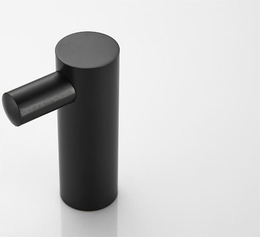 SaniClear Handdoek haak Academy | Wandmontage | 2 cm | Enkel haaks | Mat zwart - Foto 3