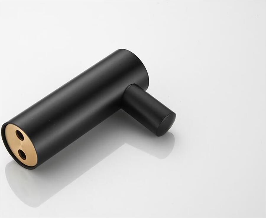 SaniClear Handdoek haak Academy | Wandmontage | 2 cm | Enkel haaks | Mat zwart