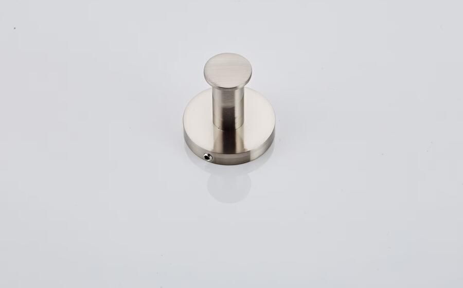 SaniClear Handdoek haak Inox | Wandmontage | Messing | Rond | RVS look - Foto 2