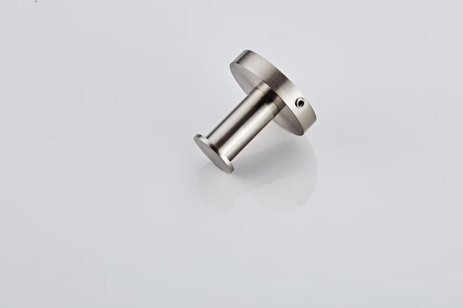 SaniClear Handdoek haak Inox | Wandmontage | Messing | Rond | RVS look