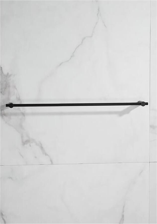 SaniClear Handdoek houder Academy | Wandmontage | 60 cm | Enkel houder | Mat zwart - Foto 3