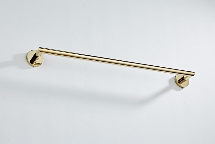 SaniClear Handdoek houder Dorado | Wandmontage | Messing | Rond | Goud glans - Foto 3